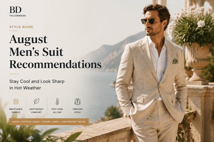August Men’s Suit Recommendations: How to Stay Cool and Look Sharp in Hot Weather