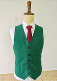 GREEN TENCEL LINEN 3 PIECE SUITS