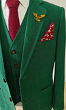 GREEN TENCEL LINEN 3 PIECE SUITS