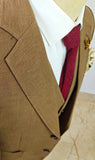 BROWN TENCEL LINEN 3 PIECE SUITS