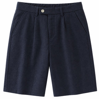 Black Linen Beach Shorts