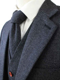 BDtailormade CHARCOAL HERRINGBONE TWEED 2 PIECE SUIT - BDtailormade TWEED SUITStweedmaker hockerty menstweedsuit