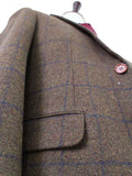 BDtailormade COUNTRY BROWN PLAID TWEED 2 PIECE SUIT - BDtailormade TWEED SUITStweedmaker hockerty menstweedsuit