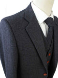 BDtailormade CHARCOAL HERRINGBONE TWEED 2 PIECE SUIT - BDtailormade TWEED SUITStweedmaker hockerty menstweedsuit