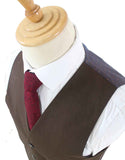 BDtailormade BROWN BIRDSEYE WORSTED 3 PIECE SUIT - BDtailormade Worsted Suittweedmaker hockerty menstweedsuit