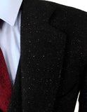 BDtailormade CHARCOAL SPECKLED DONEGAL TWEED 3 PIECE SUIT - BDtailormade TWEED SUITStweedmaker hockerty menstweedsuit