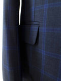 BDtailormade CHARCOAL WINDOWPANE WORSTED 3 PIECE SUIT - BDtailormade Worsted Suittweedmaker hockerty menstweedsuit