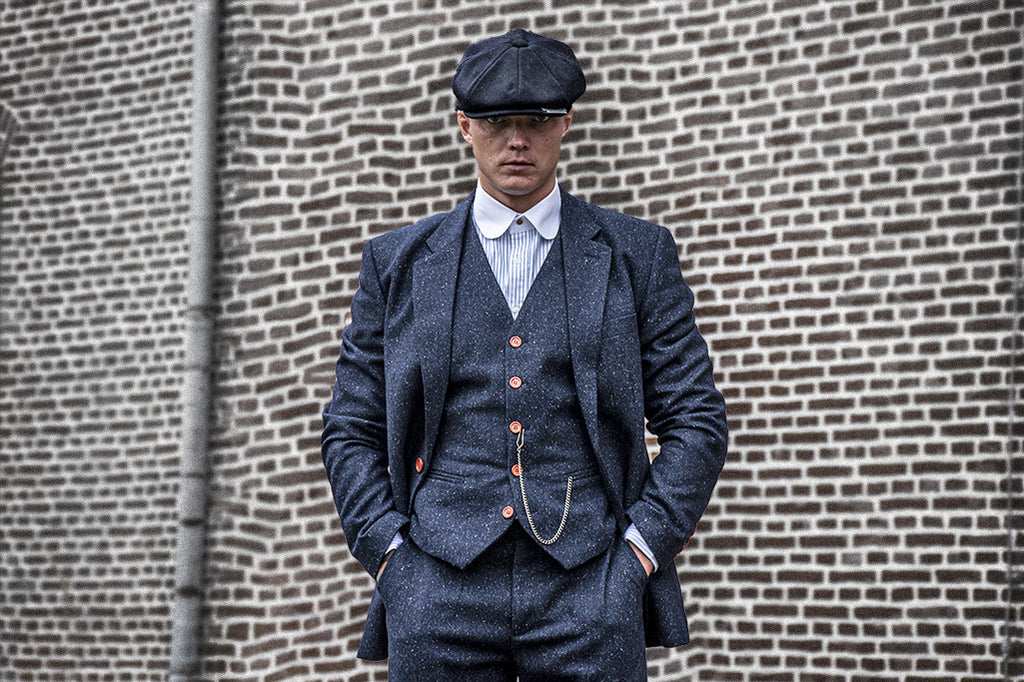 BDtailormade CLASSIC NAVY SPECKLE TWEED 3 PIECE SUIT - BDtailormade TWEED SUITStweedmaker hockerty menstweedsuit