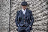 BDtailormade CLASSIC NAVY SPECKLE TWEED 3 PIECE SUIT - BDtailormade TWEED SUITStweedmaker hockerty menstweedsuit
