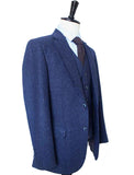 BDtailormade CLASSIC NAVY SPECKLE TWEED 3 PIECE SUIT - BDtailormade TWEED SUITStweedmaker hockerty menstweedsuit