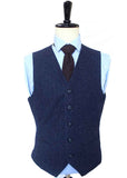 BDtailormade CLASSIC NAVY SPECKLE TWEED 3 PIECE SUIT - BDtailormade TWEED SUITStweedmaker hockerty menstweedsuit