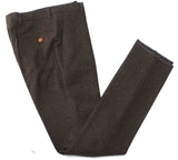 BDtailormade DARK BROWN HERRINGBONE TWEED 3 PIECE SUIT - BDtailormade TWEED SUITStweedmaker hockerty menstweedsuit