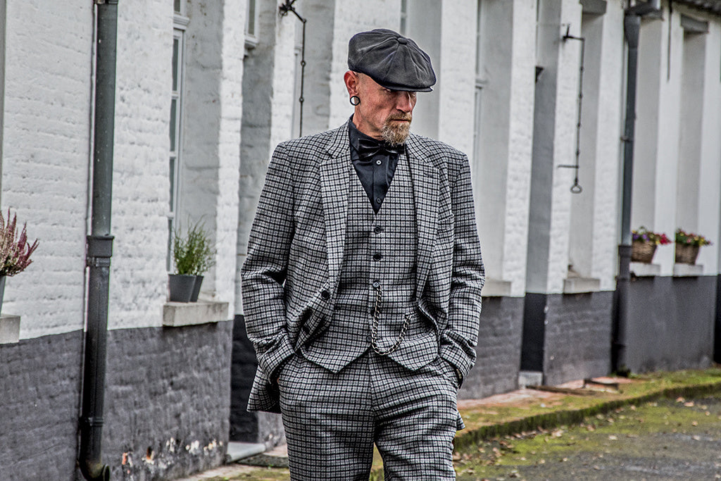 BDtailormade GREY HOUNDSTOOTH TWEED 2 PIECE - BDtailormade TWEED SUITStweedmaker hockerty menstweedsuit
