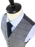 BDtailormade GREY WINDOWPANE WORSTED 3 PIECE SUIT - BDtailormade Worsted Suittweedmaker hockerty menstweedsuit
