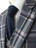BDtailormade GREY WINDOWPANE PLAID TWEED 2 PIECE SUIT - BDtailormade TWEED SUITStweedmaker hockerty menstweedsuit