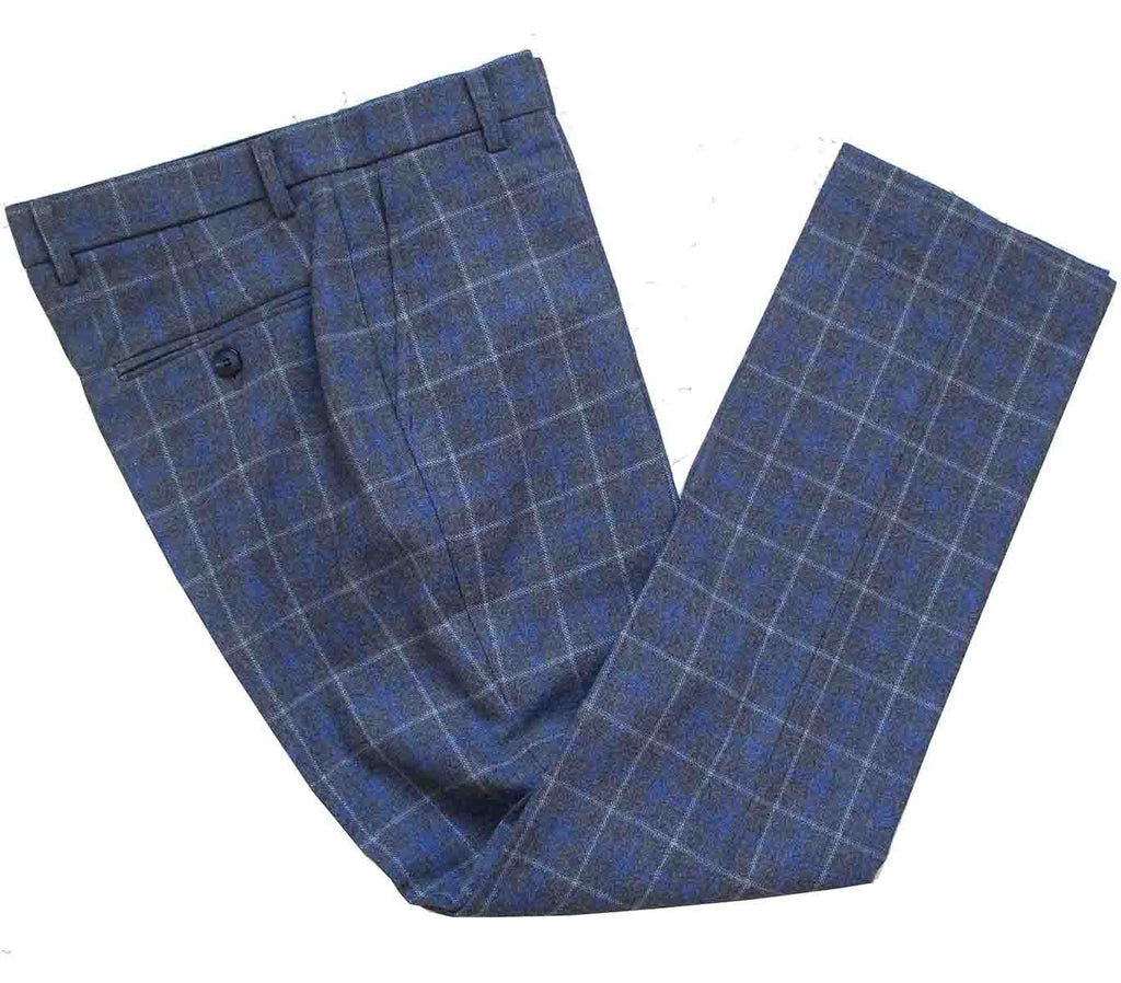 BDtailormade GREY OVERCHECK TWILL TWEED 3 PIECE SUIT - BDtailormade TWEED SUITStweedmaker hockerty menstweedsuit