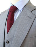 BDtailormade LIGHT GREY PINSTRIPE WORSTED 3 PIECE SUIT - BDtailormade Worsted Suittweedmaker hockerty menstweedsuit