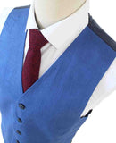 NAVY BLUE 3 PIECE LINEN SUIT - BDtailormade