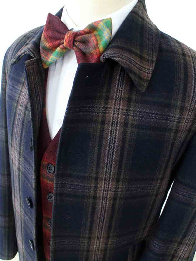 BDtailormade OVERCOATS MIDNIGHT BLUE PLAID TWEED - BDtailormade TWEED SUITStweedmaker hockerty menstweedsuit