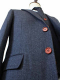 BDtailormade CHARCOAL HERRINGBONE TWEED 3 PIECE SUIT - BDtailormade TWEED SUITStweedmaker hockerty menstweedsuit