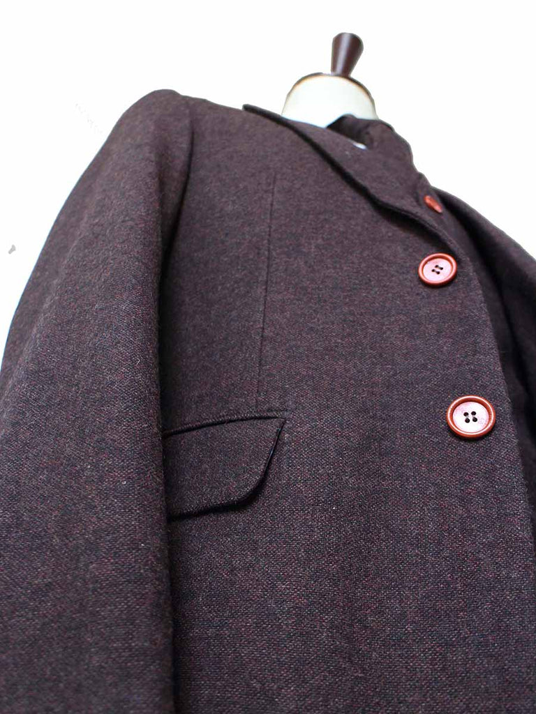 BDtailormade DARK BROWN BARLEYCORN TWEED 3 PIECE SUIT - BDtailormade TWEED SUITStweedmaker hockerty menstweedsuit