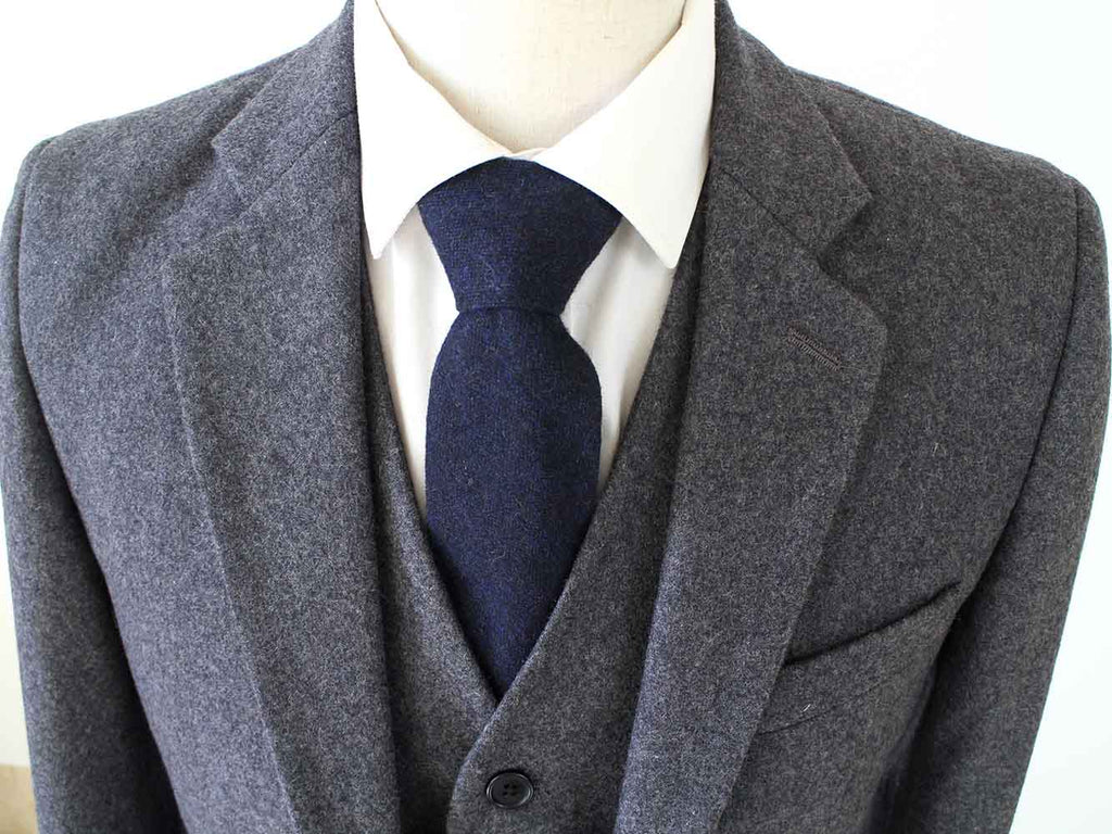 BDtailormade GREY TWILL TWEED 3 PIECE SUIT - BDtailormade TWEED SUITStweedmaker hockerty menstweedsuit