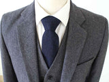 BDtailormade GREY TWILL TWEED 3 PIECE SUIT - BDtailormade TWEED SUITStweedmaker hockerty menstweedsuit