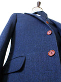 BDtailormade NAVY HERRINGBONE TWEED 3 PIECE SUIT - BDtailormade TWEED SUITStweedmaker hockerty menstweedsuit